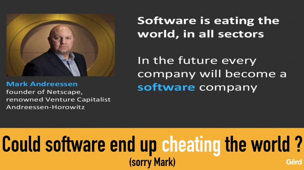 Software is cheating the world - Gerd Leonhard